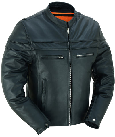 Ashster Leather Motorcycle Jacket Men's Jackets Renegade Classics