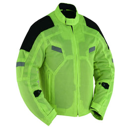 Elite Men's High-Vis Performance Mesh Jacket Men's Textile Jackets Renegade Classics