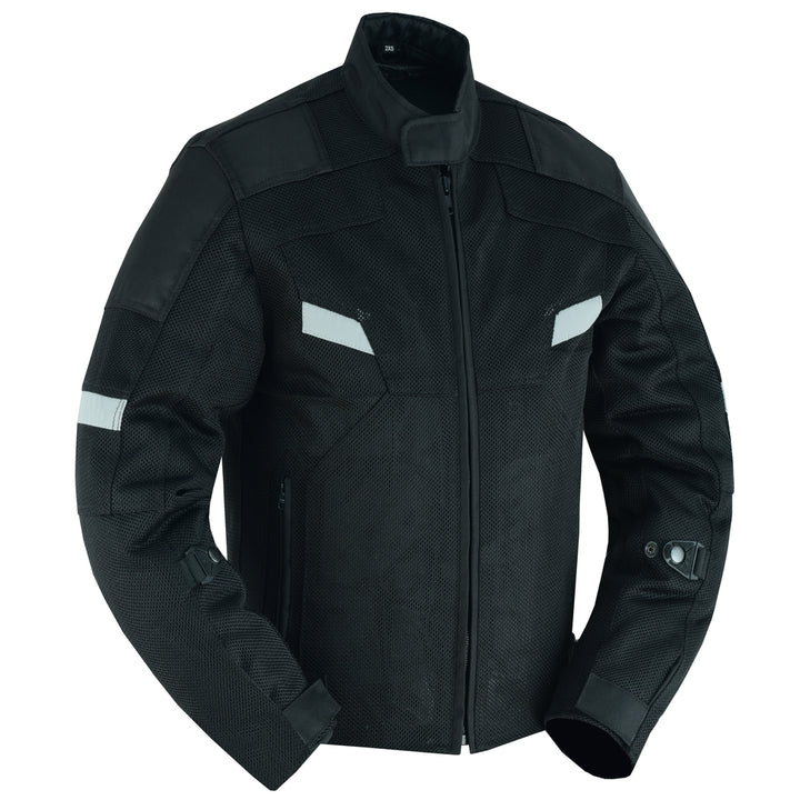 Dynamic Mens  Mesh Motorcycle Jacket – Black