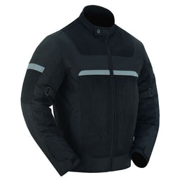 Pulse Racer Men's Black Mesh Jacket Men's Textile Jackets Renegade Classics