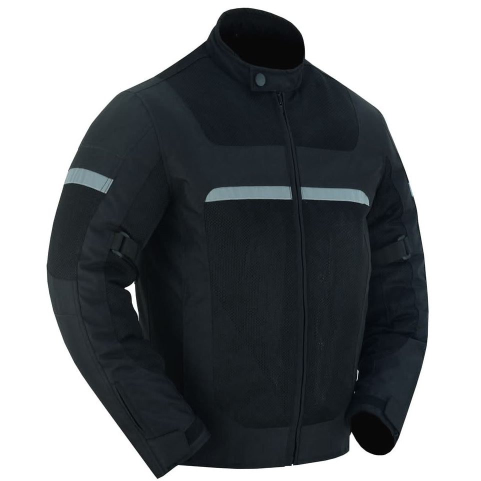 Pulse Racer Men's Black Mesh Jacket Men's Textile Jackets Renegade Classics