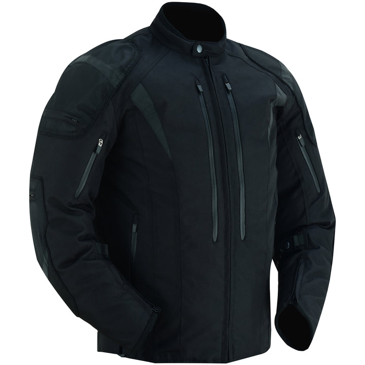 Quantum Men's  Black  Mesh Motorcycle Jacket