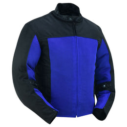 SkyCross Micro Mesh Mens Motorcycle Jacket - Blue Men's Textile Jackets Renegade Classics