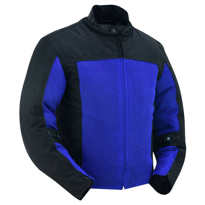 SkyCross Micro Mesh Mens Motorcycle Jacket - Blue