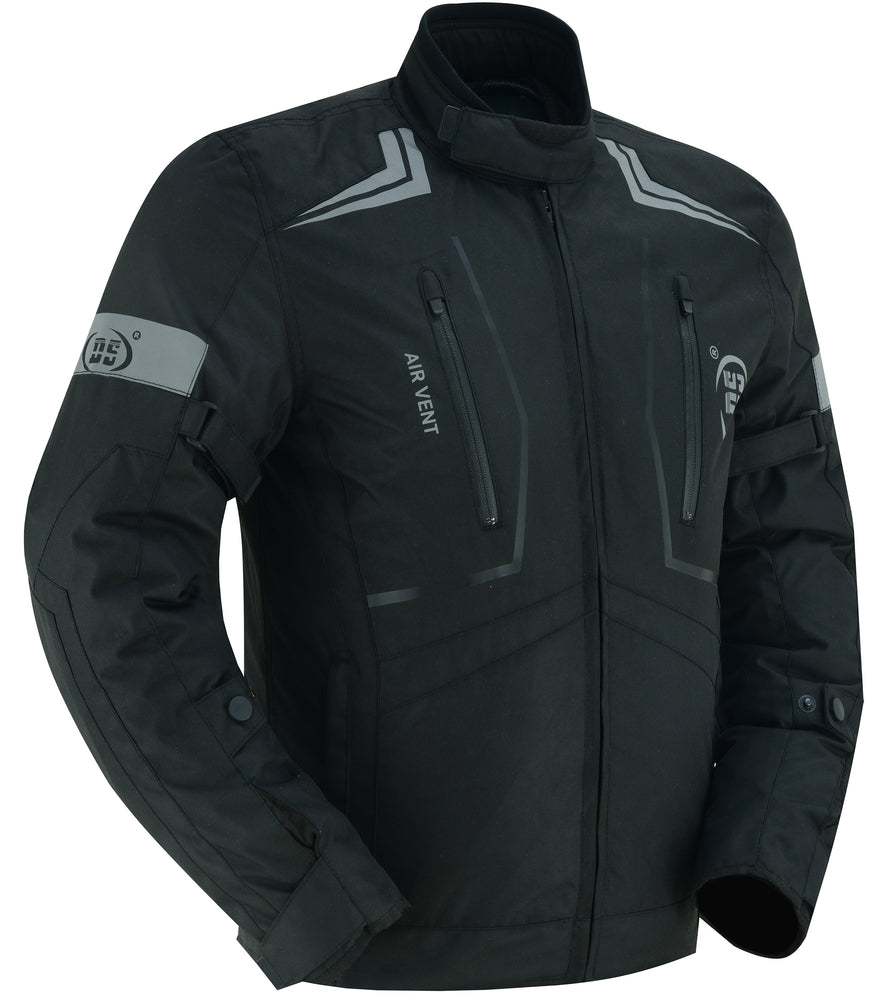Blackwing Mens Textile Motorcycle Jacket - Black Men's Textile Jackets Renegade Classics