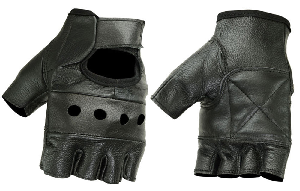 StreetFlex Men's leather Fingerless gloves Men's Fingerless Gloves Renegade Classics