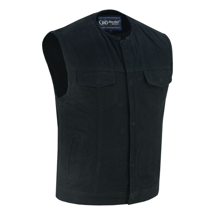 Nightcore Mens Black Denim Motorcycle Vest