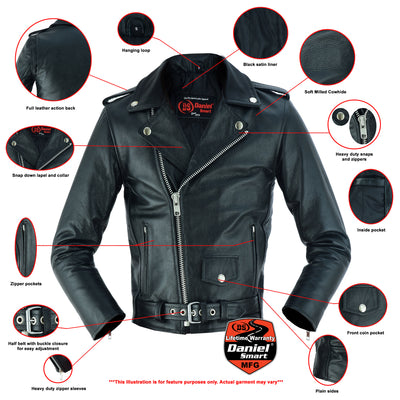 Karlos Kids Leather Jacket Kid's Leather Renegade Classics