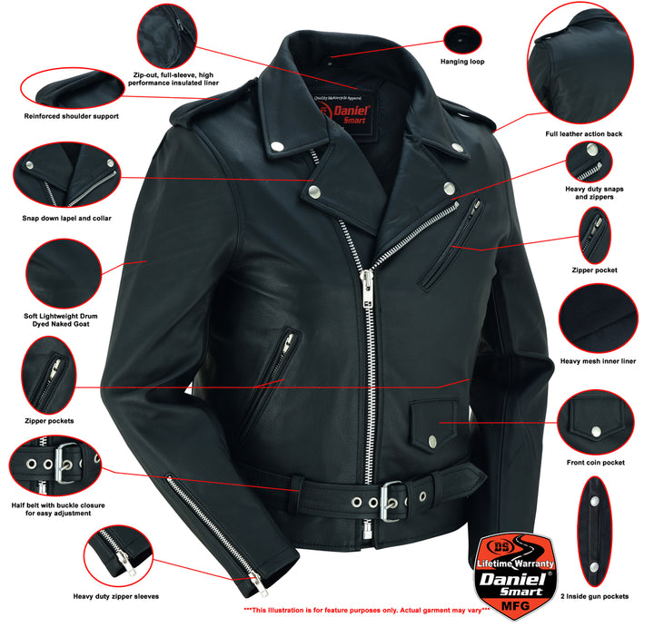 Eternal Ride Women's Traditional Motorcycle Jacket