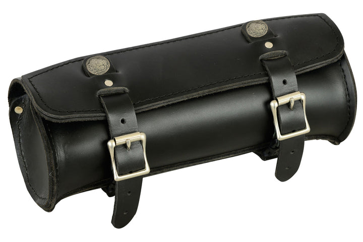 DS Premium Large Leather Round Tool Bag