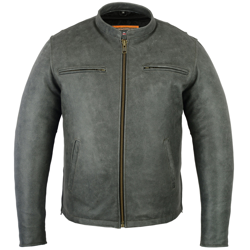 Drifter Sporty Leather Motorcycle Jacket