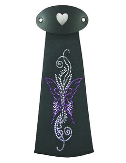J759IJ2 Purple Butterfly Hairtube Hairtubes Warhawk Customs