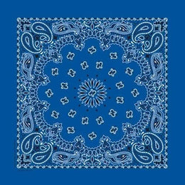 BD2501 Bandana Paisley Royal Bandanas Carolina Mfg.