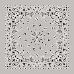 BD2502 Bandana Paisley Silver Bandanas Carolina Mfg.