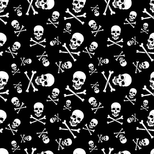 BD2512 Bandana Skull and Crossbones Bandanas Carolina Mfg.