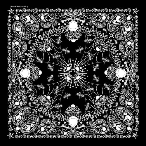 BD2514 Bandana Paisley GS Skeletal Bandanas Carolina Mfg.