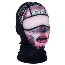 WBP082 Balaclava Polyester- Sugar Skull Head/Neck/Sleeve Gear ZAN Headgear