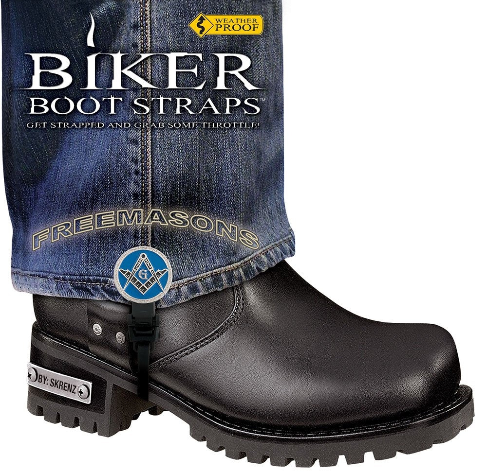 BBS/FM6 Weather Proof- Boot Straps- Freemasons- 6 Inch