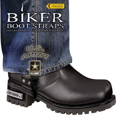 BBS/UA6 Weather Proof- Boot Straps- US Army- 6 Inch Biker Boot Straps Biker Boot Straps
