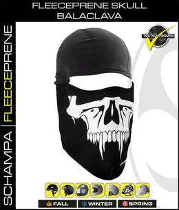 BLCLV100 Fleeceprene Skull Balaclava Head/Neck/Sleeve Gear Schampa