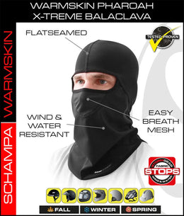 BLCLV011 Pharoah Deluxe II Balaclava- StormGear Botton- WarmSkin Top Head/Neck/Sleeve Gear Schampa