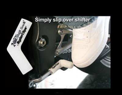 RSS-GLO/WHITE Rubber Shift Sock- Glo-White Rubber Shift Sock Ryder Clips