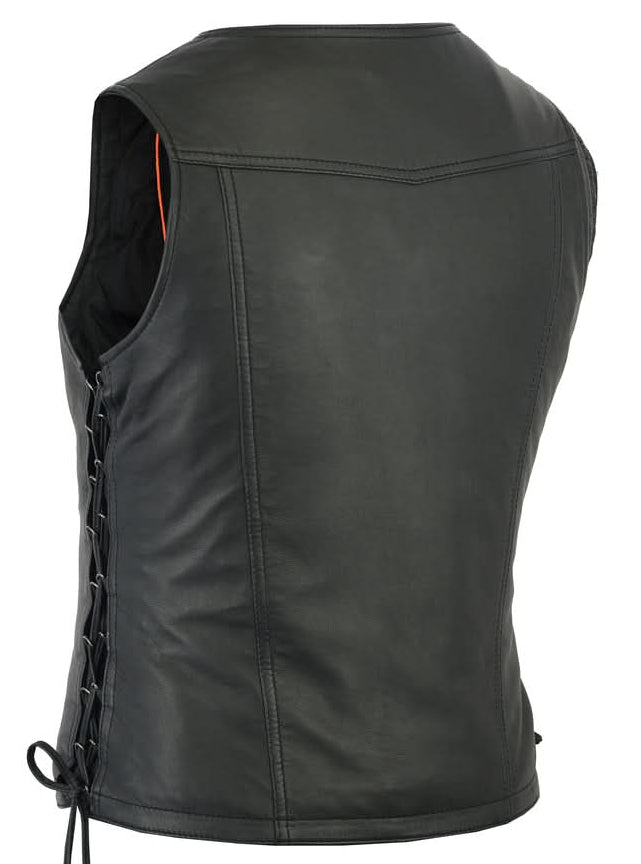 Vexela Women's leather motorcycle vest Women's Leather Vests Renegade Classics