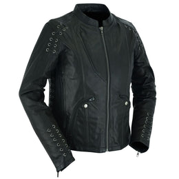 Rose Grace Women's Leather Motorcycle Jacket Women's Leather Jackets Renegade Classics