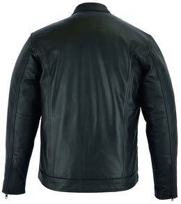 Dominion Men's Black Leather Motorccle Shirt Men's Leather Jackets Renegade Classics