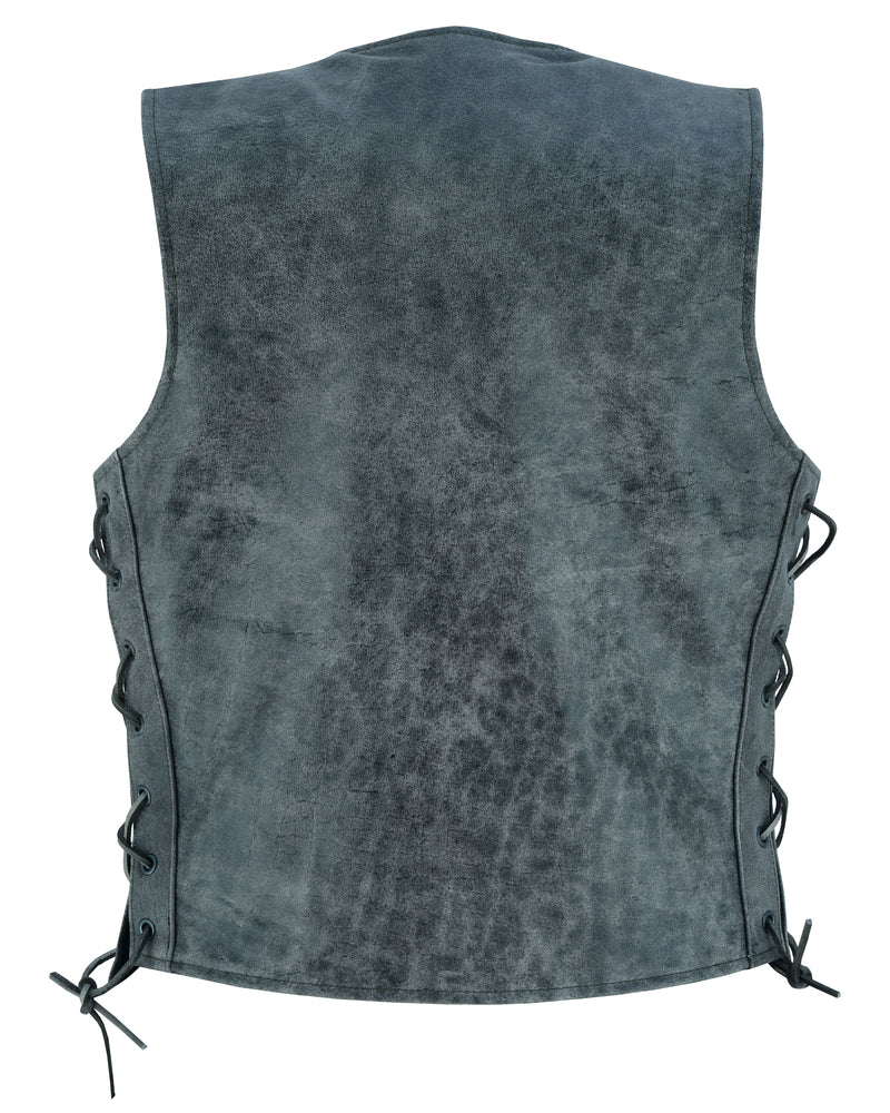 Delure Women's leather motorcycle vest Women's Leather Vests Renegade Classics