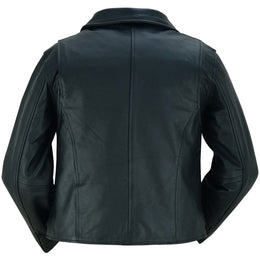 Chic ride Women's Leather Biker Jacket - Black Women's Leather Jackets Renegade Classics