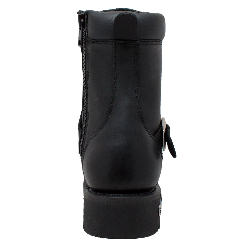 Commandsole 6" Black Biker Leather Boot Men's Footwear Adtec Footwear