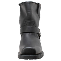 Strikewalk Men's leather motorcycle boots - Black Men's Footwear Adtec Footwear