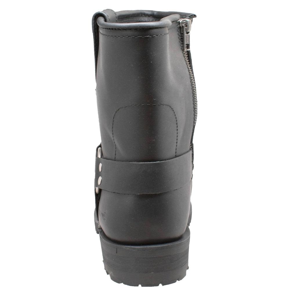 Strikewalk Men's leather motorcycle boots - Black Men's Footwear Adtec Footwear