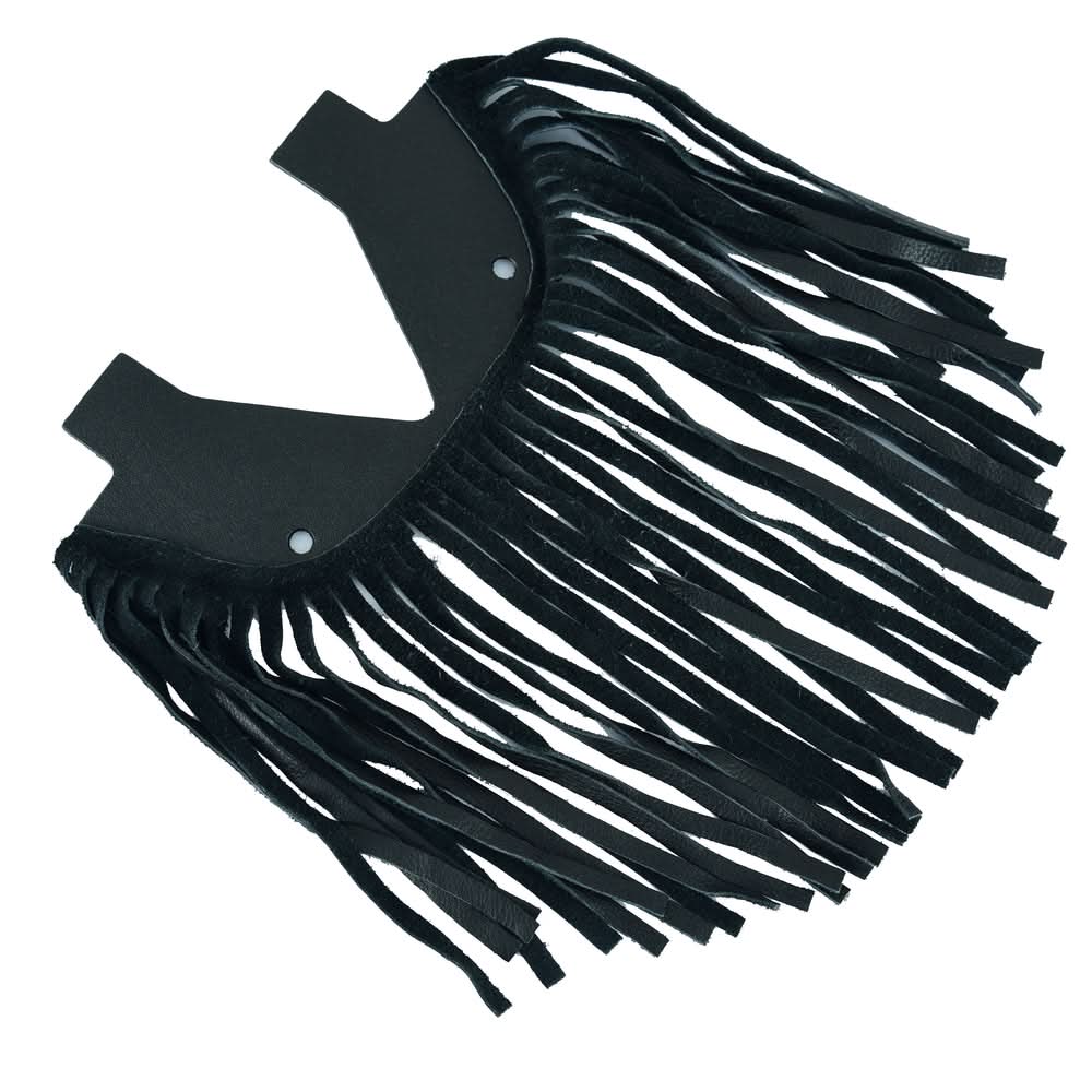 B1004 Black Leather Floor Boards with Fringe - Small Miscellaneous Renegade Classics