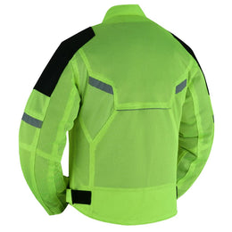 Elite Men's High-Vis Performance Mesh Jacket Men's Textile Jackets Renegade Classics
