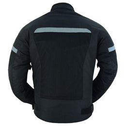 Pulse Racer Men's Black Mesh Jacket Men's Textile Jackets Renegade Classics