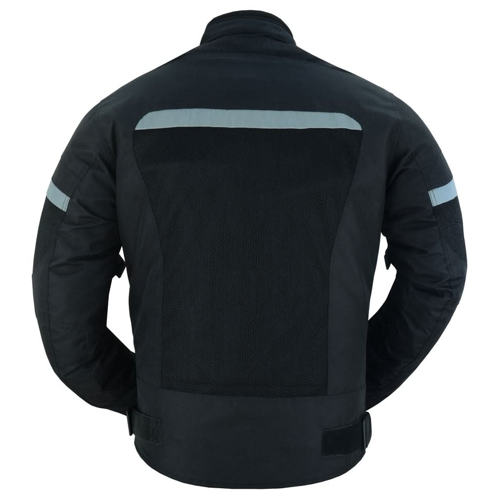 Pulse Racer Men's Black Mesh Jacket Men's Textile Jackets Renegade Classics