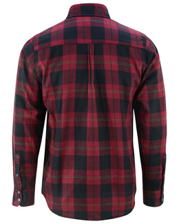 Alpha Check Men's Adventure Plaid Flannel Shirt - Red and Black Flannel Renegade Classics
