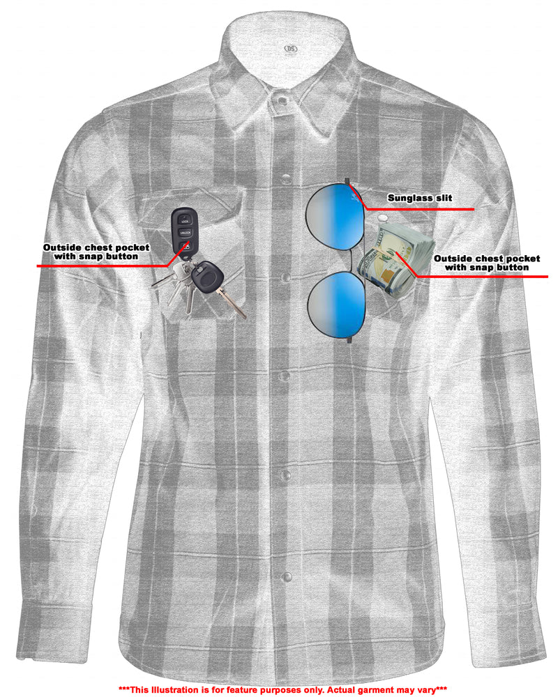 Alpha Check Men's Adventure Plaid Flannel Shirt - Red and Black Flannel Renegade Classics