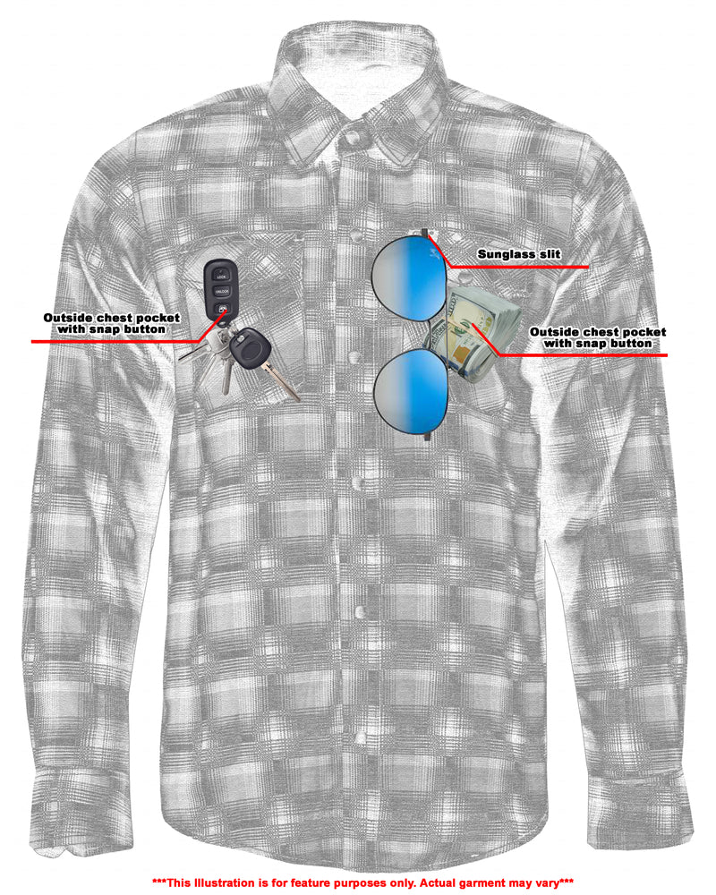 Alpha Check Skyline Edge Men's Blue and Black Flannel Shirt