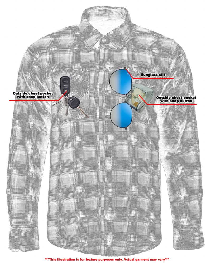 Alpha Check Skyline Edge Men's Blue and Black Flannel Shirt Flannel Renegade Classics