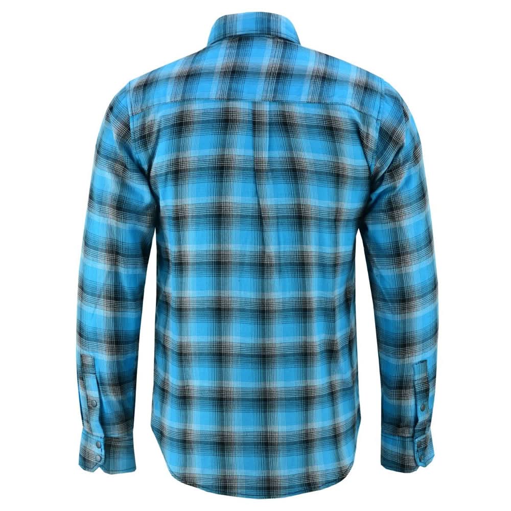 Alpha Check Skyline Edge Men's Blue and Black Flannel Shirt Flannel Renegade Classics