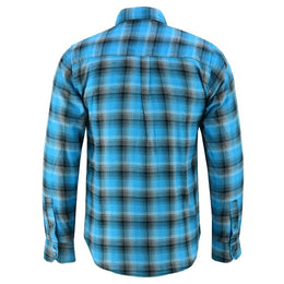 Alpha Check Skyline Edge Men's Blue and Black Flannel Shirt Flannel Renegade Classics