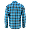 DS4683 Flannel Shirt - Blue and Black Shaded