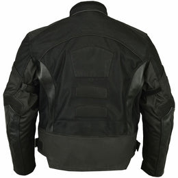 Flow Skin Mens Leather & Mesh Motorcycle Jacket Men's Textile Jackets Renegade Classics