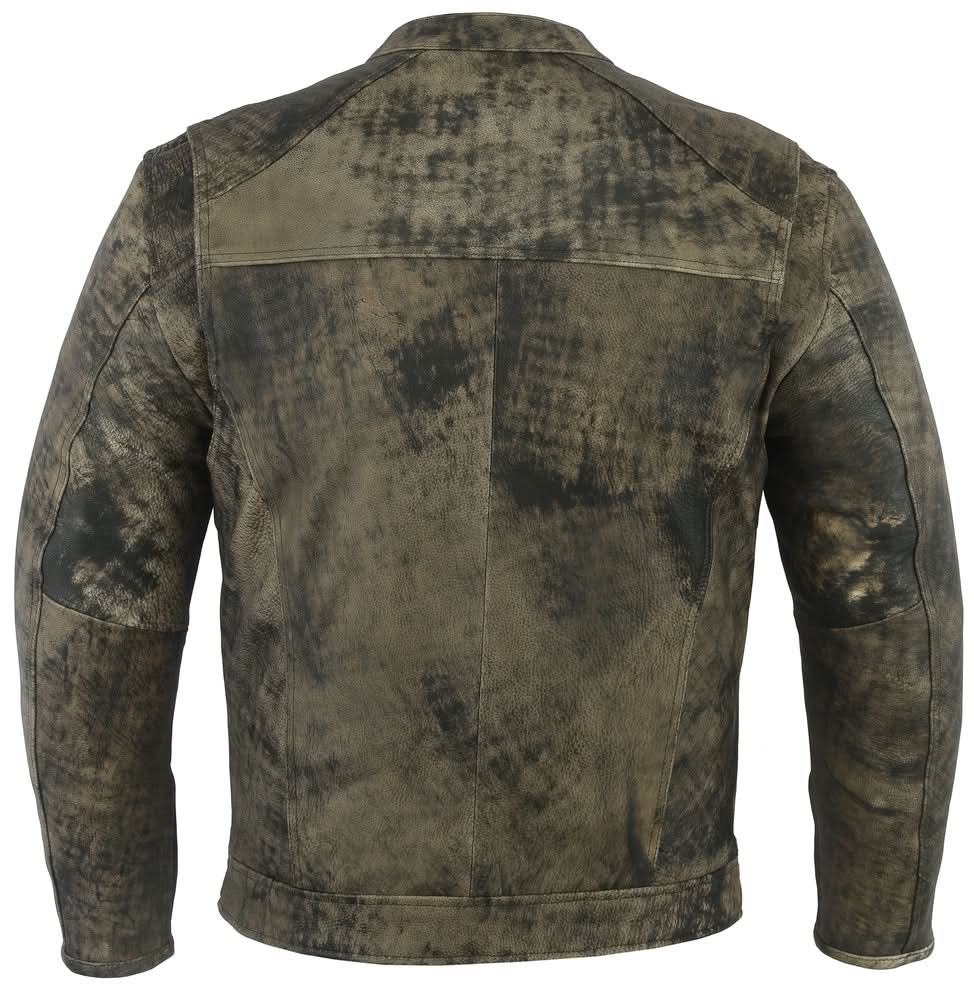 Ruston Men’s Antique Brown Motorcycle Jacket Men's Leather Jackets Renegade Classics