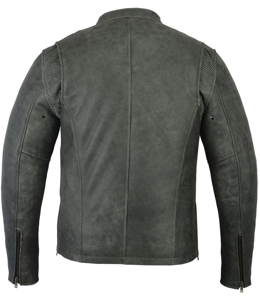 Drifter Sporty Leather Motorcycle Jacket Men's Leather Jackets Renegade Classics