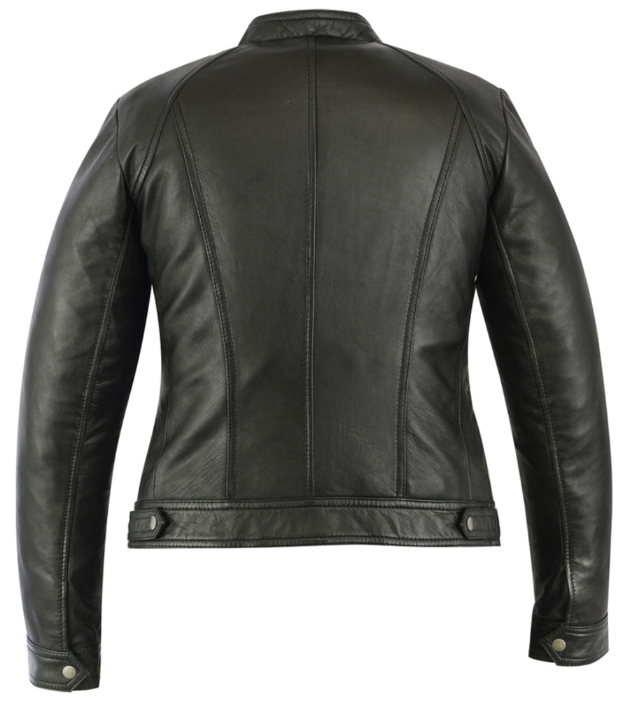 Black Mirage Women's Black Lambskin Fashion Jacket