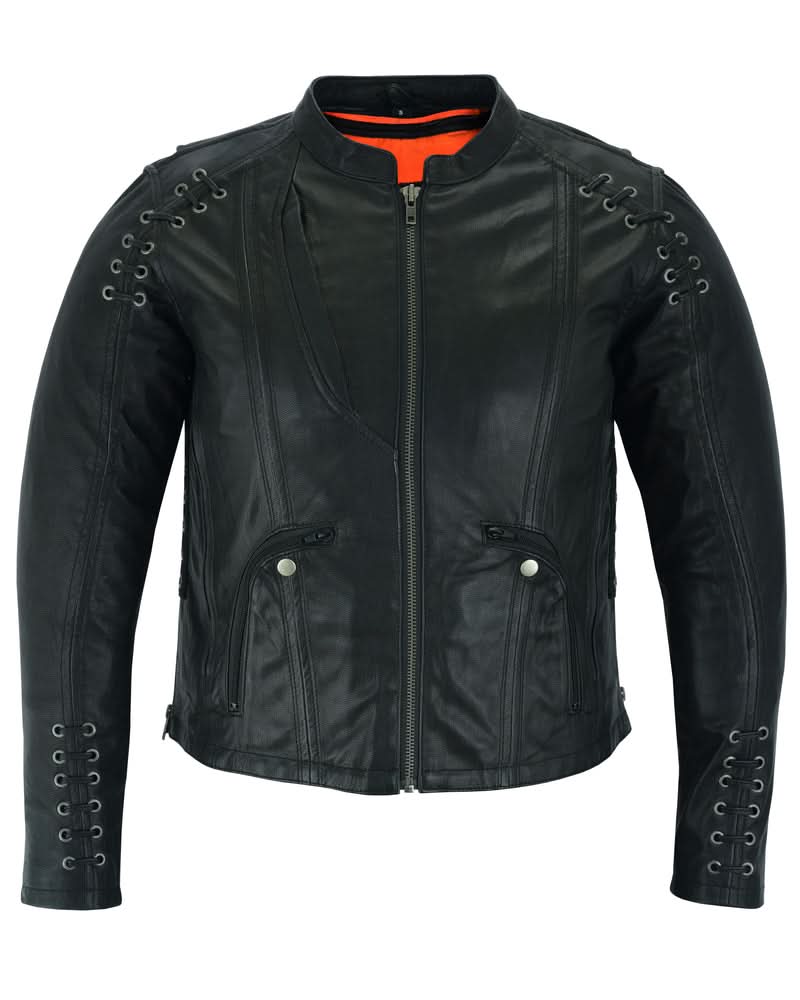 Rose Grace Women's Leather Motorcycle Jacket Women's Leather Jackets Renegade Classics